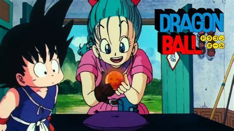 Goku niño con Bulma buscando las Esferas del Dragón