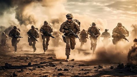 Una escena de batalla entre los soldados de élite y los titanes