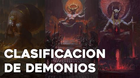 Clasificación de demonios por color