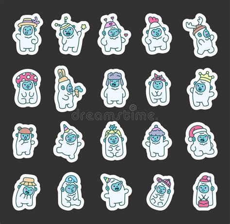 Ilustración de los Hermanos Yeti con sus sombreros y ropa.