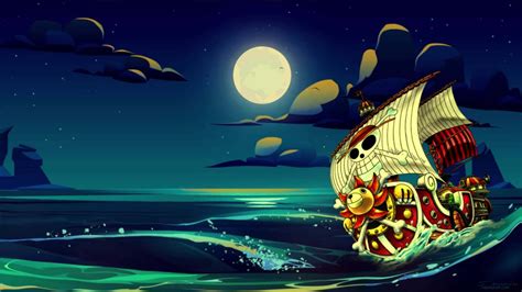 Mar de One Piece con piratas navegando en un barco