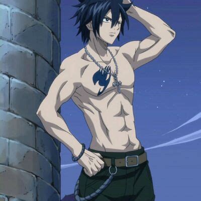 Ilustración de Gray Fullbuster con su marca de gremio