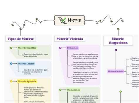 Mapa conceptual del Bosque de la Muerte y los pergaminos