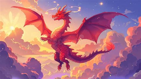 Ilustración de Tokio como un paisaje infernal con un dragón