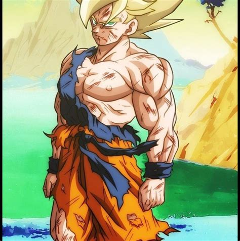 Son Gokú en su forma Super Saiyajin