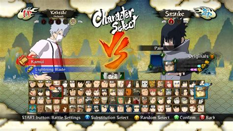 Personajes de Naruto Shippuden Ultimate Ninja Storm 3 Full Burst