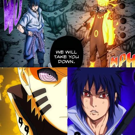 Diagrama de las habilidades de Naruto y Sasuke