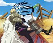 Sanji utilizando Parage Shot contra Duval