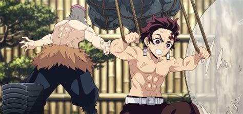 Tanjiro Kamado entrenando
