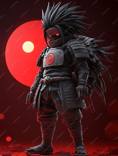 Madara Uchiha con su armadura tradicional