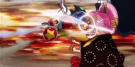 Franky y Brook luchando contra Big Mom