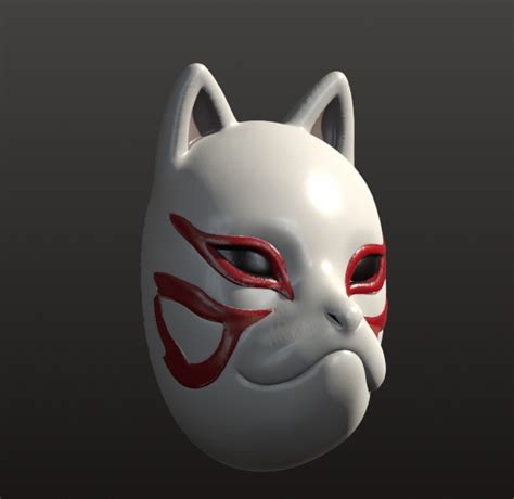 Diagrama de las dimensiones de una máscara ANBU para impresión 3D