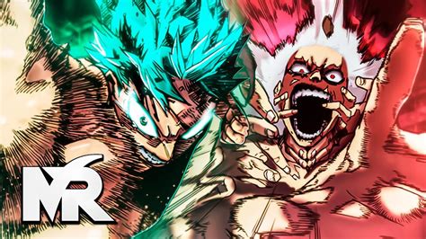 Ilustración de Meliodas y Deku en una batalla de rap