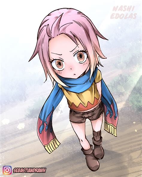 Fan art de Nashi, hija hipotética de Natsu y Lucy