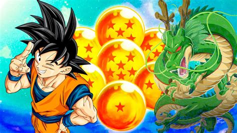 Personajes de Dragon Ball reuniendo las Esferas del Dragón.