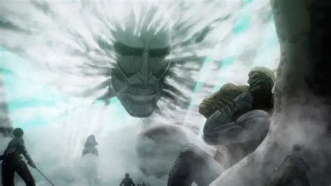 Representación artística de la batalla final en Attack on Titan