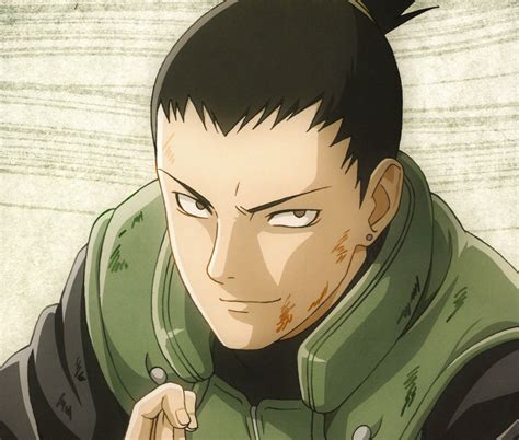 Retrato de Shikamaru Nara en pose pensativa
