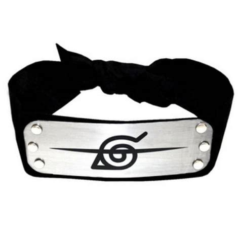 Banda ninja de Naruto con placa metálica