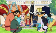 Alianza Sombrero de Paja y Heart en Punk Hazard