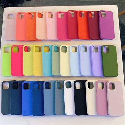 Gama de colores de fundas de silicona