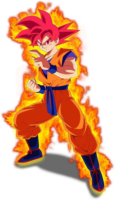 Goku como Super Saiyajin Fase Dios