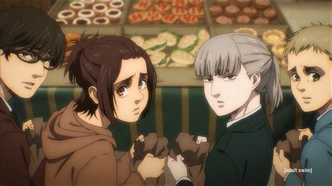 Gabi, Udo, Zofia y Falco discutiendo