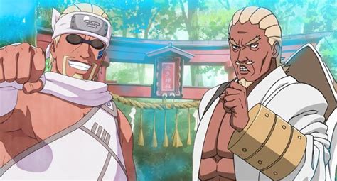 Killer Bee y el Raikage ejecutando el Doble Lariat