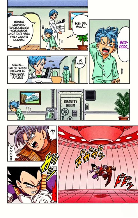 Ilustración de Trunks del Futuro entrenando con Vegeta