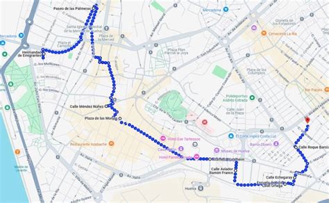 Mapa del recorrido del Festival Deportivo