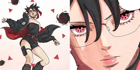 Sarada Uchiha pensativa