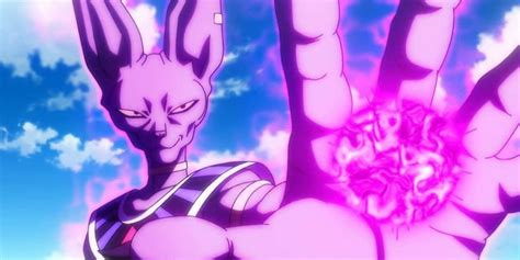 Beerus usando la técnica Hakai