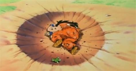 La icónica pose de la muerte de Yamcha