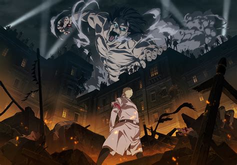 Cartel promocional de la cuarta temporada de Shingeki no Kyojin