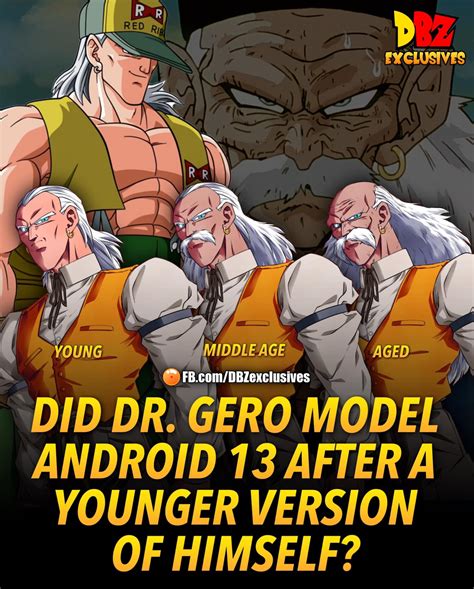 Diagrama de la creación de los androides por el Dr. Gero