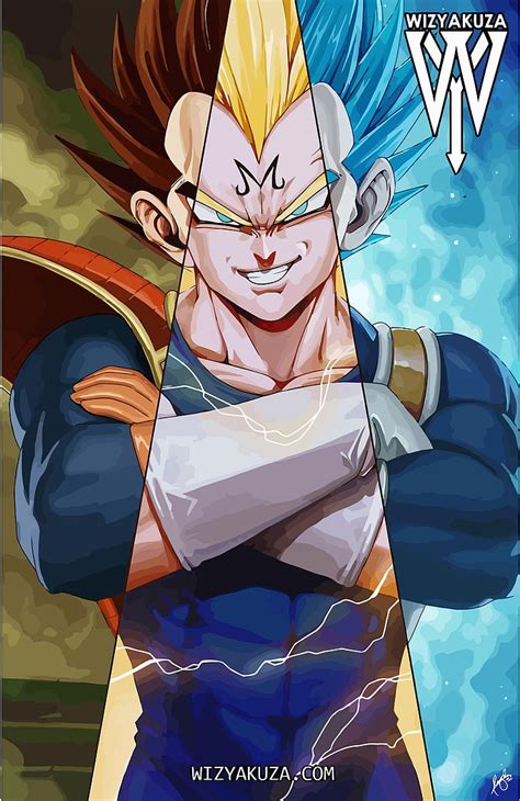 Ilustración de Vegeta de Dragon Ball
