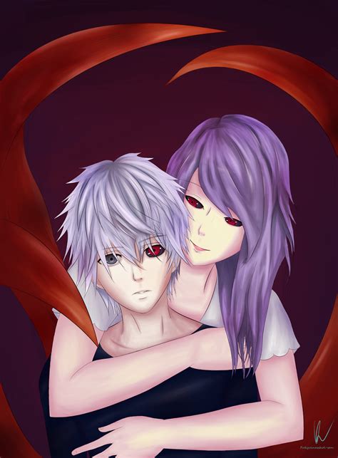 Ken Kaneki siendo atacado por Rize Kamishiro