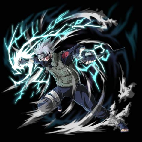 Kakashi Hatake usando Raikiri