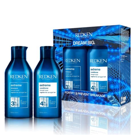 Imagen de los productos del Kit Redken Extreme Blond & Damaged Fine Hair