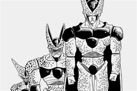 Ilustración de Cell en sus diferentes formas