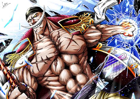 Comparativa de Edward Newgate en el anime y un fanart detallado