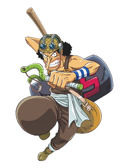 Usopp disparando con su tirachinas