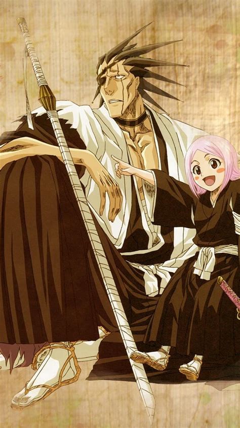 Yachiru y Kenpachi discutiendo