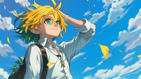 Natsu, Happy, Meliodas y Hawk juntos en un trineo