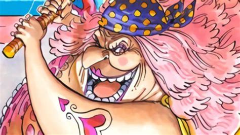 Retrato de Big Mom con su sombrero pirata y su característica sonrisa