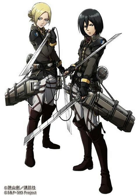 Annie Leonhart confrontando a Mikasa Ackerman