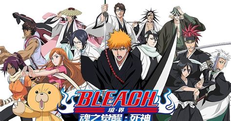 Ilustración de personajes de Bleach en combate