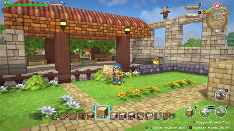 Preparación de comida en una cocina de Dragon Quest Builders 2