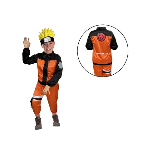 Naruto Uzumaki con su clásico traje naranja