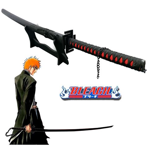 Ilustración de Ichigo Kurosaki con su espada Zangetsu