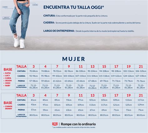 Tabla de tallas genérica para hijabs